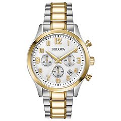 Bulova His and Hers Adult Two Tone Stainless Steel 2-pc. Watch