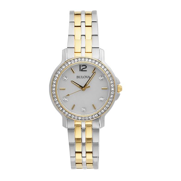 Bulova ladies two tone deals stainless steel bracelet watch