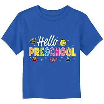 Toddler Boy Sesame Street Elmo And Friends "Hello Preschool" Graphic Tee