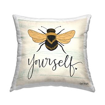 Stupell Home Decor Bee Yourself Decorative Throw Pillow