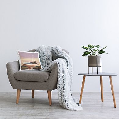 Stupell Home Decor Birdbath Best Life Decorative Throw Pillow