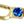 Gold Tone Blue