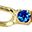 Gold Tone Blue
