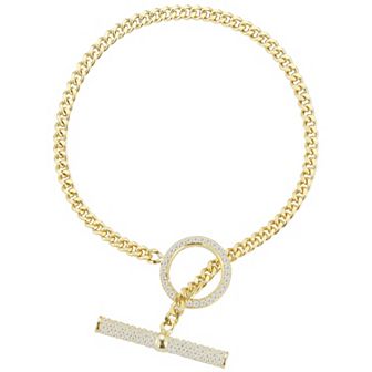 Sunkissed Sterling Sterling Silver Cubic Zirconia Toggle Bracelet