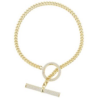 Sunkissed Sterling Sterling Silver Cubic Zirconia Toggle Bracelet