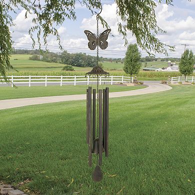 Carson Rustic Butterfly Wind Chime