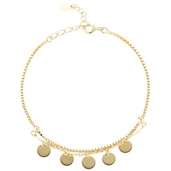 Sunkissed Sterling Sterling Silver Disk Bracelet