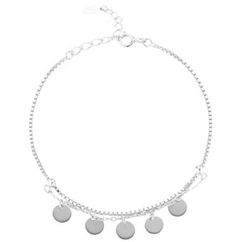 Sunkissed Sterling Sterling Silver Disk Bracelet