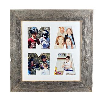 Mother's Series Rustic Farmhouse 8" x 8" Decorative Wood Collage Picture Frame
