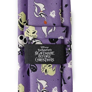 Disney's Nightmare Before Christmas Men's Purple Tie by Cuff Links, Inc.