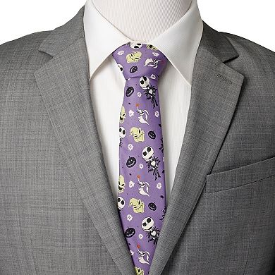 Disney's Nightmare Before Christmas Men's Purple Tie by Cuff Links, Inc.