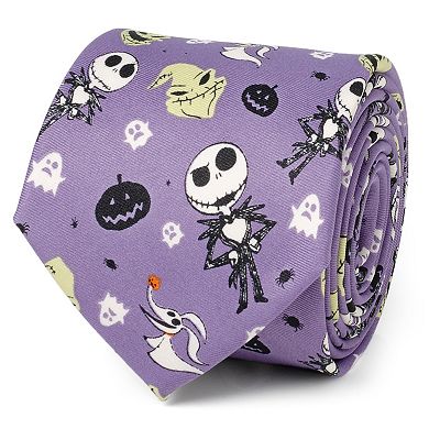 Disney's Nightmare Before Christmas Men's Purple Tie by Cuff Links, Inc.