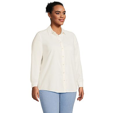 Plus Size Lands' End Corduroy Long Sleeve Shirt