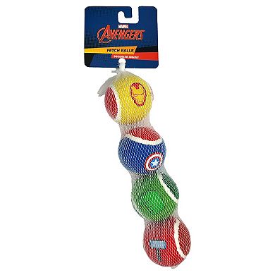 Marvel Squeaker Tennis Balls 4-pk.