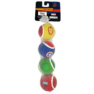 Marvel Squeaker Tennis Balls 4-pk.