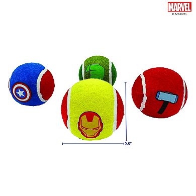 Marvel Squeaker Tennis Balls 4-pk.