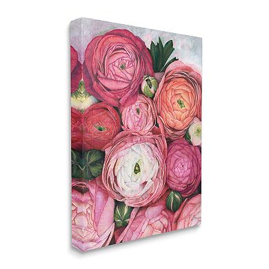 Stupell Home Decor Romantic Red Peonies Budding Canvas Wall Hanging