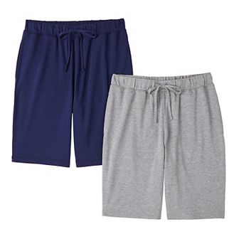 Men's Cuddl Duds® 2-Pack French Terry Pajama Shorts Set