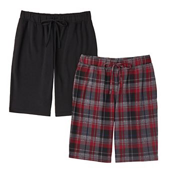 Men's Cuddl Duds® 2-Pack French Terry Pajama Shorts Set