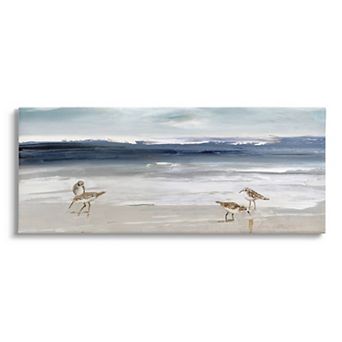 Stupell Home Decor Sandpipers Sea Shore Canvas Wall Art