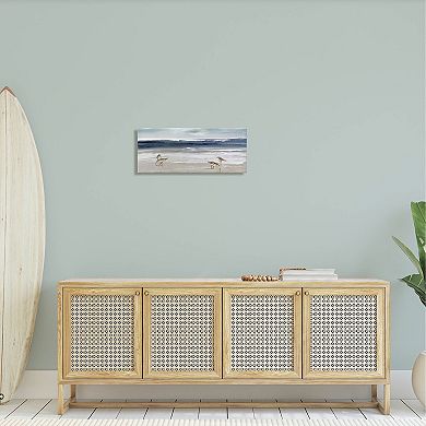 Stupell Home Decor Sandpipers Sea Shore Canvas Wall Art