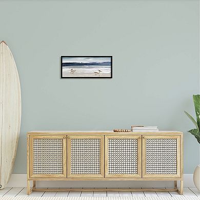 Stupell Home Decor Sandpipers Sea Shore Framed Wall Art