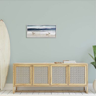 Stupell Home Decor Sandpipers Grazing Sea Shore Framed Wall Art