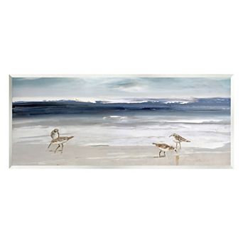 Stupell Home Decor Sandpipers Grazing Sea Plaque Wall Art