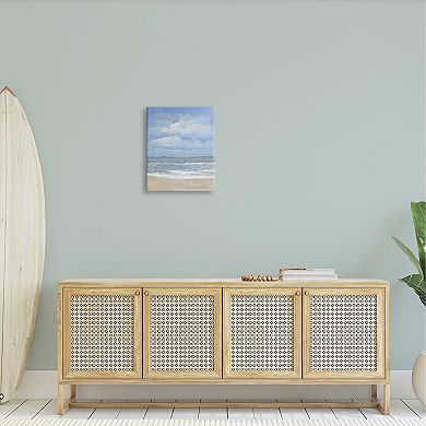 Stupell Home Decor Cloudy Ocean Bay Shoreline Canvas Wall Art