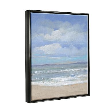 Stupell Home Decor Cloudy Ocean Bay Shoreline Canvas Wall Art