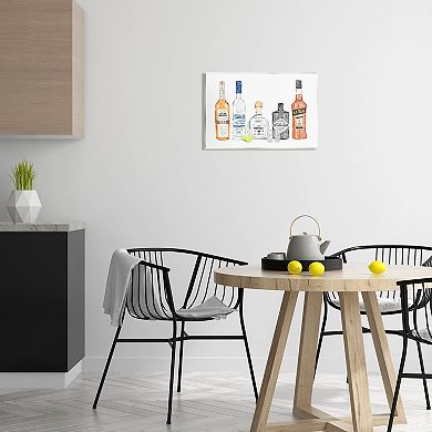 Stupell Home Decor Mixed Bar Bottles Plaque Wall Art