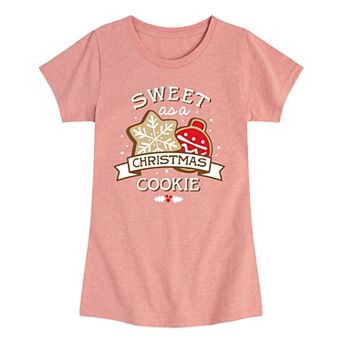 Girls 7-16 Sweet as a Christmas Cookie Graphic Tee