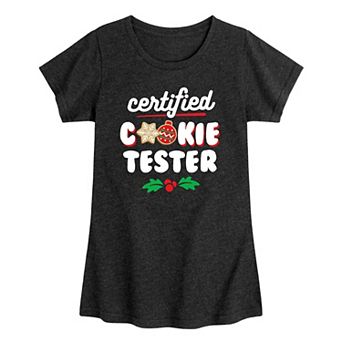 Girls 7-16 Certified Cookie Tester Graphic Tee