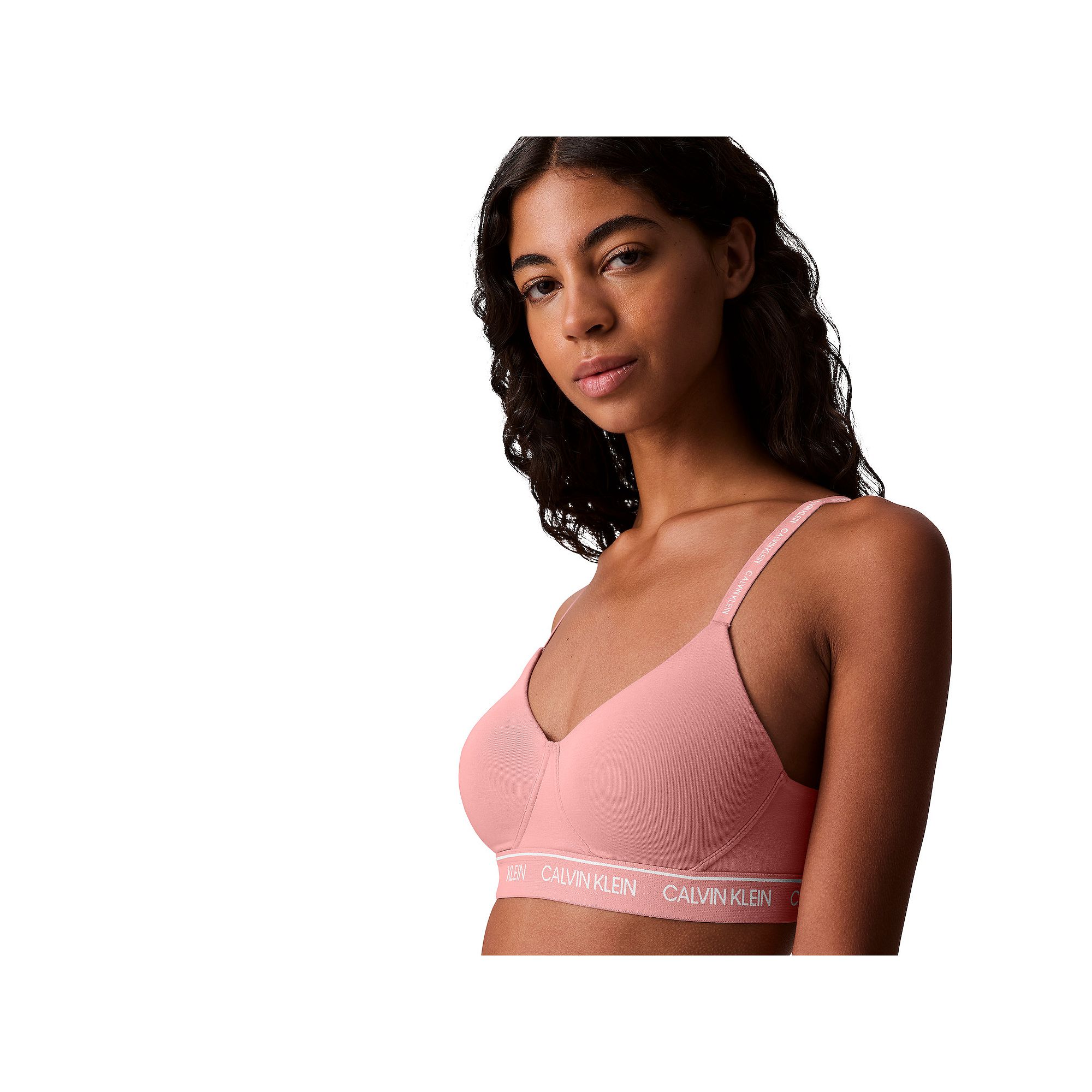 Womens Calvin Klein Archive Logo Lightly Lined Bralette QF6094, Size: XS, 