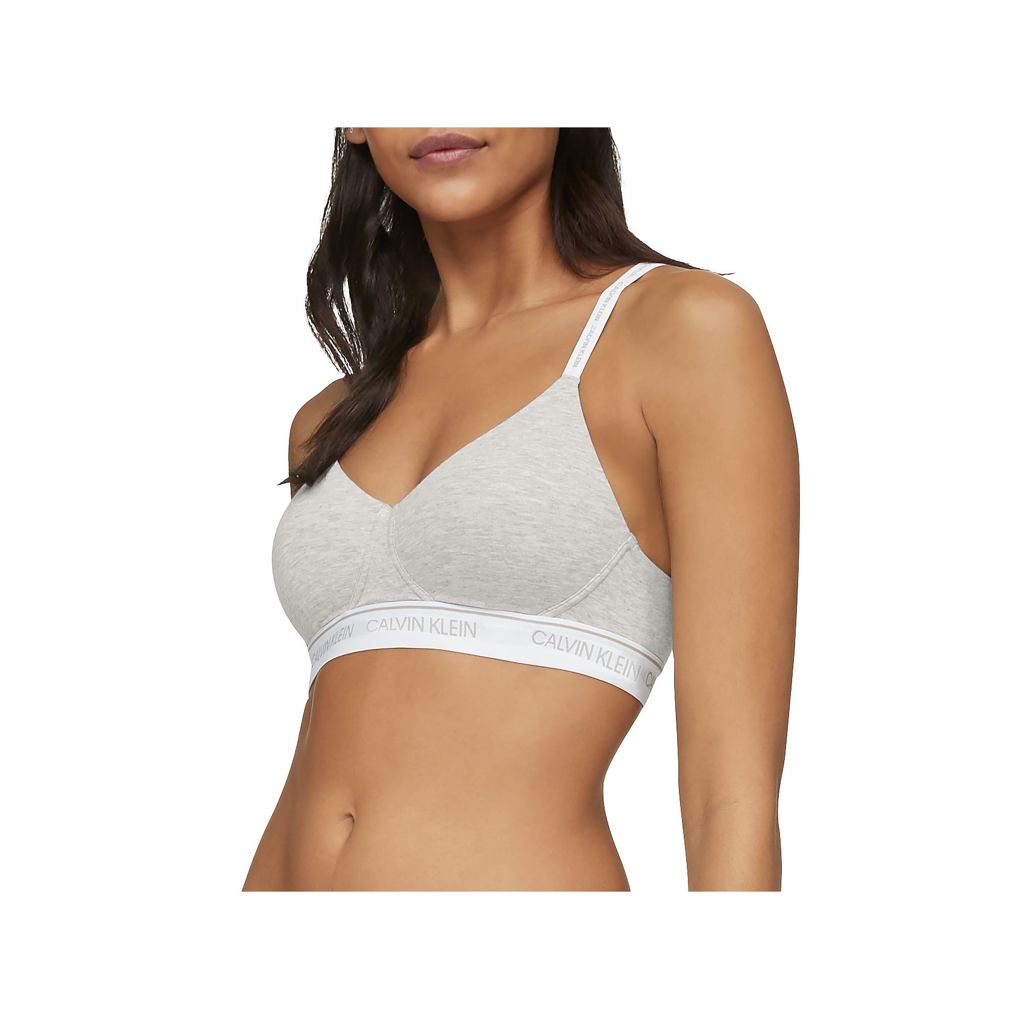 Womens Calvin Klein Archive Logo Lightly Lined Bralette QF6094, Size: Smal