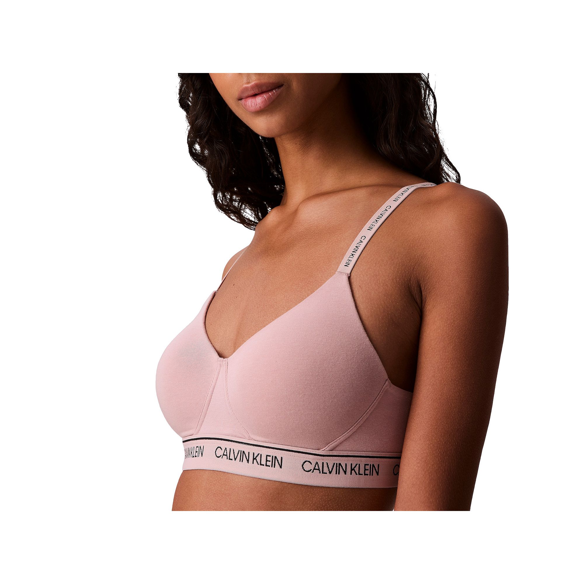 Womens Calvin Klein Archive Logo Lightly Lined Bralette QF6094, Size: XS, 