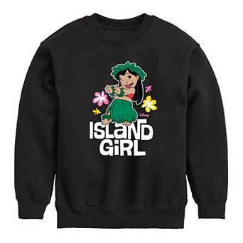 Disney's Lilo & Stitch Girls Island Girl Crew Fleece