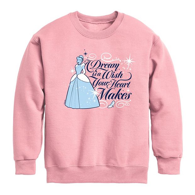 Disney 100 Cinderella Girls 7-16 A Dream Is A Wish Graphic Sweatshirt