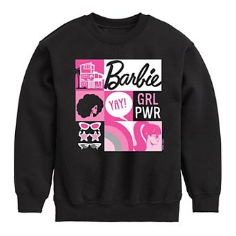 Girls 7-16 Barbie GRL PWR Graphic Fleece Sweatshirt