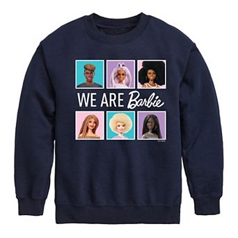 Girls 7-16 Barbie® We Are All Barbie Crew Fleece Sweatshirt