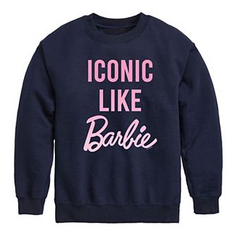Girls 7-16 Barbie® Iconic Like Barbie Crew Fleece Sweatshirt