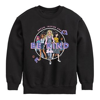 Girls 7-16 Barbie® Dream Inspire Be Kind Crew Fleece Sweatshirt