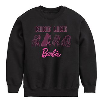 Girls 7-16 Barbie® Kind Like Barbie Crew Fleece Sweatshirt