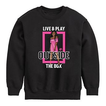 Girls 7-16 Barbie® Live And Play Crew Fleece Sweatshirt