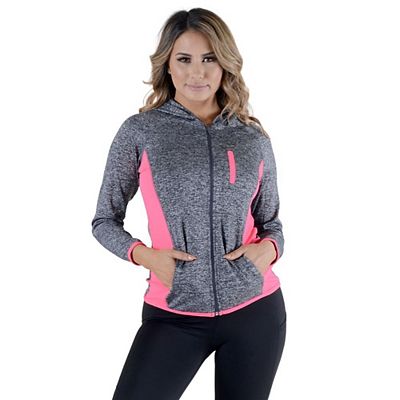 Women s Activewear Jacket Full Zip Up Hoodie Long Sleeve Workout Wear Lightweight and Comfortable