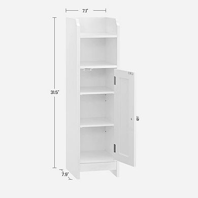 Hivvago Small Bathroom Storage Corner Floor Cabinet