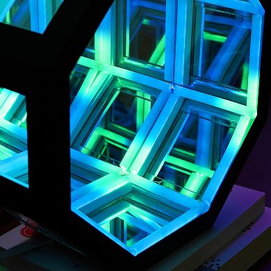 Infinity Illusion 3D Tunnel Mirror Table Lamp
