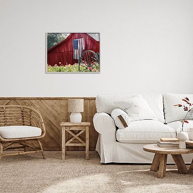 Stupell Home Decor Country Farm America Framed Wall Art