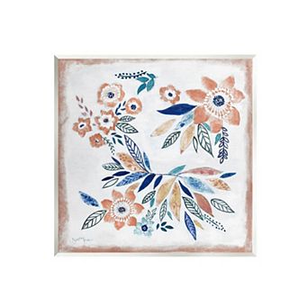 Stupell Home Decor Floral Blossom Bohemian Plaque Wall Art