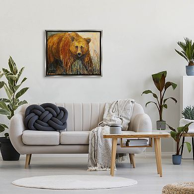 Stupell Home Decor Bear In the Wild Framed Wall Art